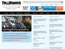 Tablet Screenshot of mdcoastdispatch.com
